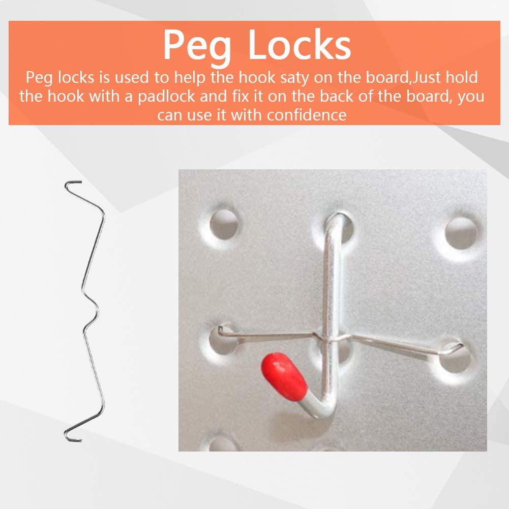 Pegboard Hooks Assortment, 170pcs Peg Board for Walls Kit with Metal J Hook,  Plastic Bins, Peg Locks for Organize Accessories, Workbench, Craft, Garage  Organizing Storage System Tools – HOTOOLME