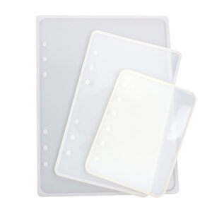 Resin Casting Molds for Notebook Cover A5 A6 A7, Silicone Bookmark Resin Molds and 5 Pcs Pendant Jewellery Molds with Book Rings/Droppers/Wood Sticks/Tassels for Epoxy Resin Jewelry DIY